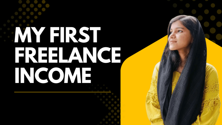 my first freelance income